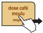 SAECO PRIMEA TOUCH PLUS CAPPUCCINO - RéGLAGE « ARÔME » POUR LA DISTRIBUTION DU CAFÉ - 1