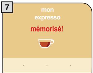 SAECO PRIMEA TOUCH PLUS CAPPUCCINO - PROGRAMMATION CAFÉ EXPRESSO / CAFÉ / CAFÉ ALLONGÉ - 7