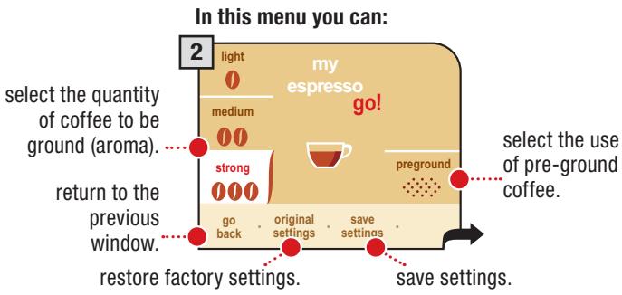 SAECO PRIMEA TOUCH PLUS CAPPUCCINO - ESPRESSO / COFFEE / LONG COFFEE PROGRAM - 2