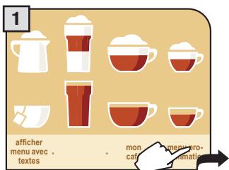 SAECO PRIMEA TOUCH PLUS CAPPUCCINO - RéGLAGE DE LA LANGUE ET DE L'HORLOGE - 1