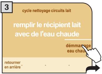 SAECO PRIMEA TOUCH PLUS CAPPUCCINO - CYCLE DE LAVAGE CIRCUITS LAIT - 3