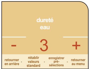SAECO PRIMEA TOUCH PLUS CAPPUCCINO - MENU « DURETE DE L'EAU » - 4