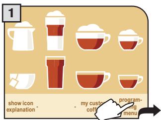 SAECO PRIMEA TOUCH PLUS CAPPUCCINO - SETTING THE LANGUAGE AND THE CLOCK - 1