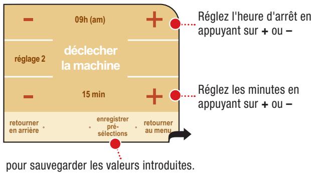 SAECO PRIMEA TOUCH PLUS CAPPUCCINO - RéGLAGE D'UN INTERVALLE DE MISE EN MARCHE - 3