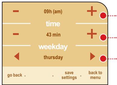 SAECO PRIMEA TOUCH PLUS CAPPUCCINO - In this menu you can: - 1