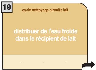 SAECO PRIMEA TOUCH PLUS CAPPUCCINO - CYCLE DE LAVAGE CIRCUITS LAIT - 19