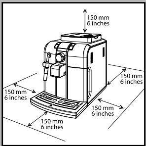 SAECO SYNTIA - Alimentation du secteur - Câble d'alimentation - 1