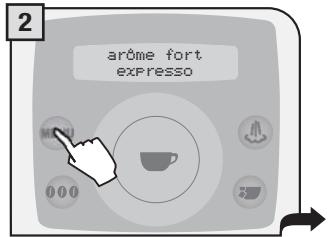 SAECO TALEA RING - 2.PROGRAMMATION A PARTIR DU MENU « RÉGLAGE DES BOISSONS » - 4