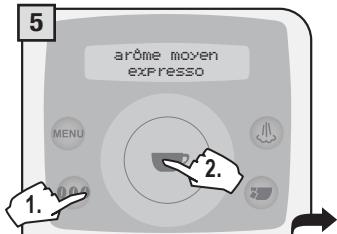 SAECO TALEA RING - 2.PROGRAMMATION A PARTIR DU MENU « RÉGLAGE DES BOISSONS » - 6