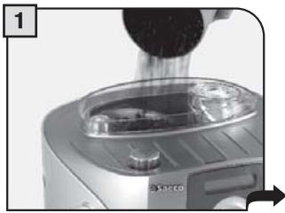SAECO TALEA RING - MISE EN MARCHE DE LA MACHINE - 1