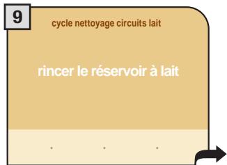 SAECO PRIMEA TOUCH PLUS - CYCLE DE LAVAGE CIRCUITS LAIT - 11