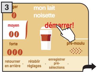 SAECO PRIMEA TOUCH PLUS - PROGRAMMATION DES BOISSONS À BASE DE LAIT - 3