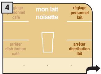 SAECO PRIMEA TOUCH PLUS - PROGRAMMATION DES BOISSONS À BASE DE LAIT - 7