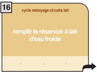 SAECO PRIMEA TOUCH PLUS - CYCLE DE LAVAGE CIRCUITS LAIT - 18