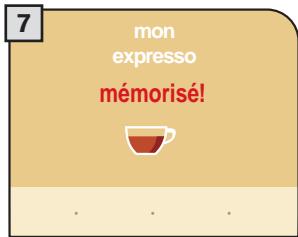 SAECO PRIMEA TOUCH PLUS - PROGRAMMATION CAFÉ EXPRESSO / CAFÉ / CAFÉ ALLONGÉ - 7