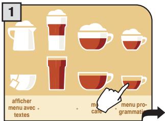 SAECO PRIMEA TOUCH PLUS - VIDER LE RÉSERVoir À CAFÉ EN GRAIN. - 1