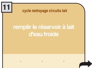 SAECO PRIMEA TOUCH PLUS - CYCLE DE LAVAGE CIRCUITS LAIT - 13