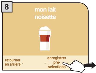 SAECO PRIMEA TOUCH PLUS - PROGRAMMATION DES BOISSONS À BASE DE LAIT - 9
