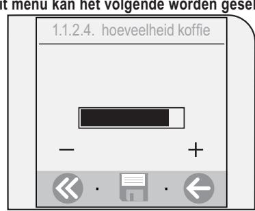 SAECO TALEA TOUCH - INSTELLING HOEVEELHEID WATER VOOR DE KOFFIEAFGIFTE - 2