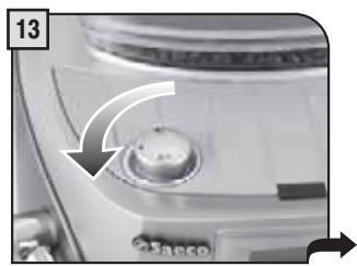 SAECO TALEA TOUCH - PENDANT CETTE OPÉRATION, LA PRÉSENCE D'UNE PERSONNE EST NÉCESSAIRE. ATTENTION! NE JAMAIS UTILISER DE VINAIGRE POUR DÉTARTRER LA MACHINE. - 14