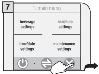 SAECO TALEA TOUCH - SETTING THE LANGUAGE - 7