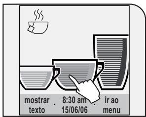 SAECO TALEA TOUCH - Para programar abebida desejada: - 1