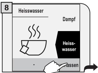 SAECO TALEA TOUCH - HEISSWASSERAUSGABE - 9