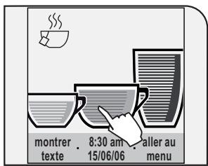 SAECO TALEA TOUCH - Programmation de la boisson souhaitee : - 1