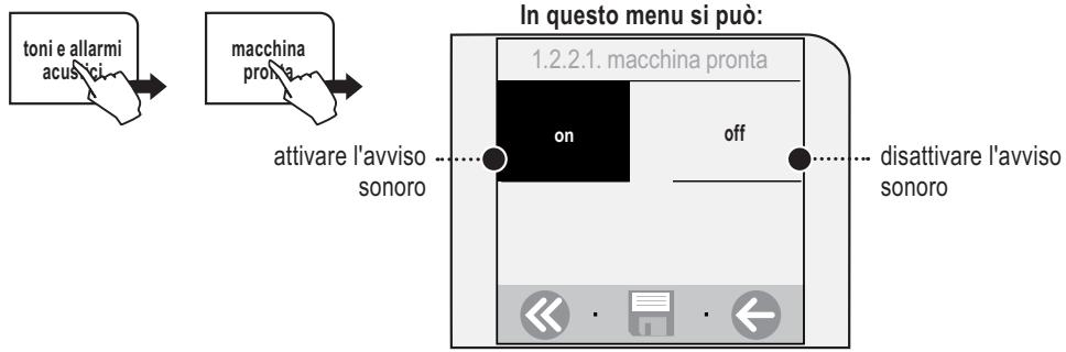 SAECO TALEA TOUCH - MENU «MACCHINA PRONTA» - 1
