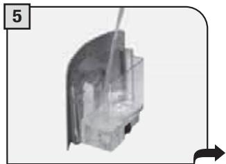 SAECO TALEA TOUCH - PENDANT CETTE OPÉRATION, LA PRÉSENCE D'UNE PERSONNE EST NÉCESSAIRE. ATTENTION! NE JAMAIS UTILISER DE VINAIGRE POUR DÉTARTRER LA MACHINE. - 6