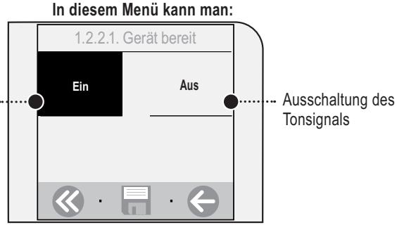 SAECO TALEA TOUCH - MENÜ «MASCHINE BEREIT» - 3