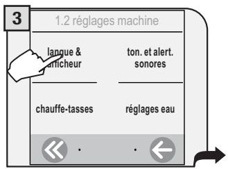 SAECO TALEA TOUCH - SELECTIONNER LA LANGUE - 3