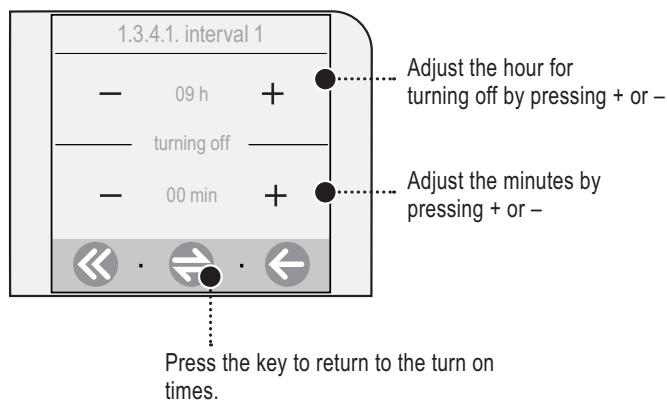 SAECO TALEA TOUCH - Setting an interval for turning on the machine - 3