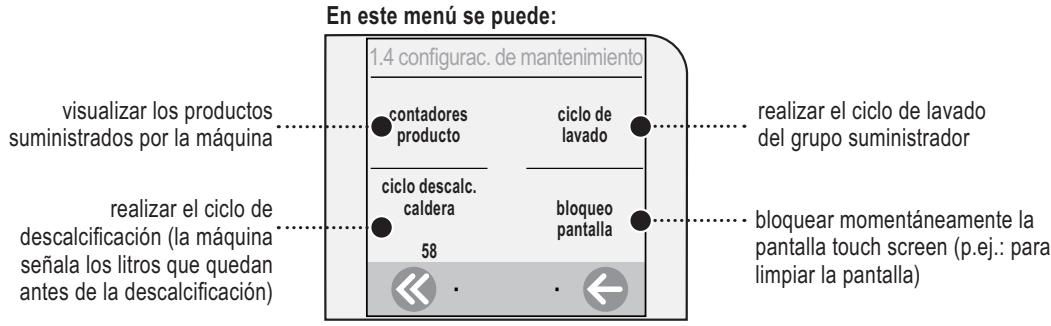 SAECO TALEA TOUCH - CONFIGURACION DE MANTENIMIENTO - 1