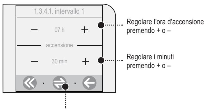 SAECO TALEA TOUCH - Impostazione di un intervallo d'accensione - 2