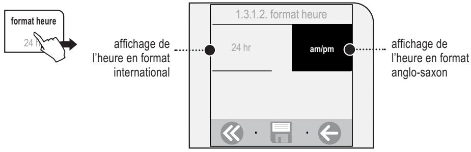 SAECO TALEA TOUCH - Format heure - 1