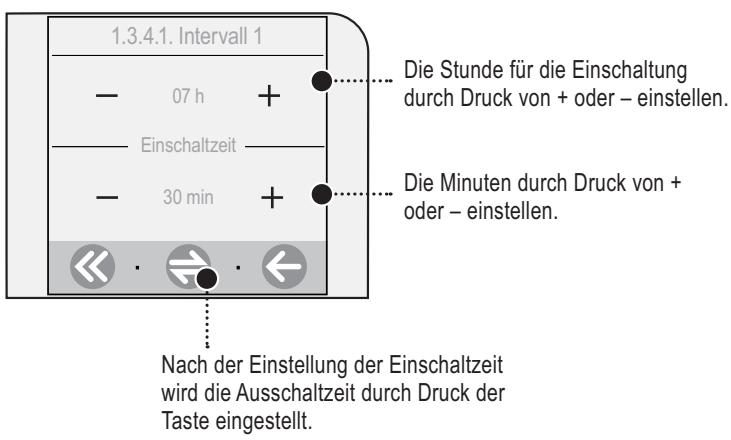 SAECO TALEA TOUCH - Einstellung eines Einsatzintervalls - 2