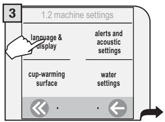 SAECO TALEA TOUCH - SETTING THE LANGUAGE - 3