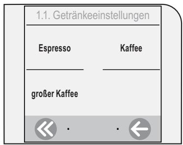 SAECO TALEA TOUCH - EINSTELLUNGENGETRÄNK - 1