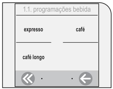 SAECO TALEA TOUCH - PROGRAMAÇÖES BEBIDAS - 1