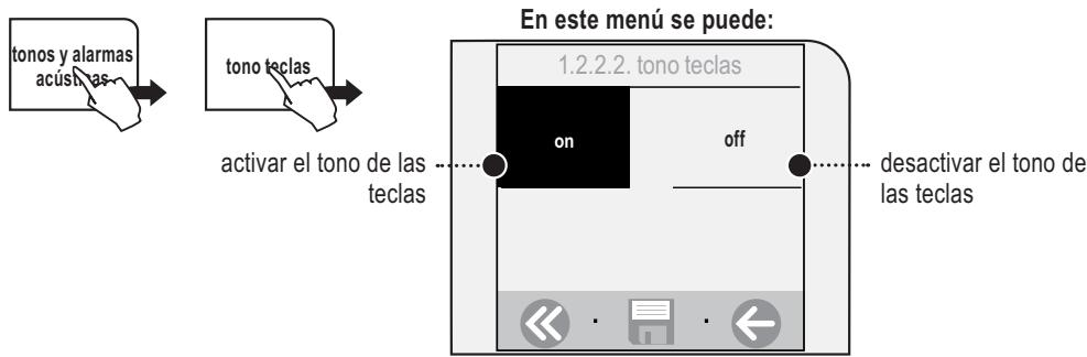 SAECO TALEA TOUCH - MENU «TONO TECLAS» - 1