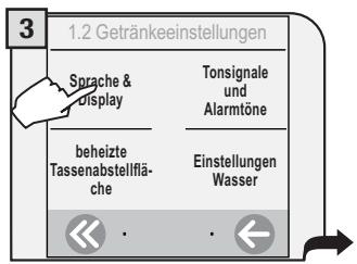 SAECO TALEA TOUCH - DIE SPRACHE EINSTELLLEN - 3