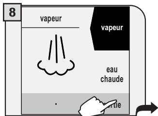 SAECO TALEA TOUCH - DISTRIBUTION DE VAPEUR - 9