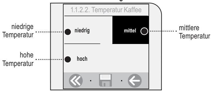 SAECO TALEA TOUCH - REGULIERUNG TEMPERATUR KAFFEE - 2