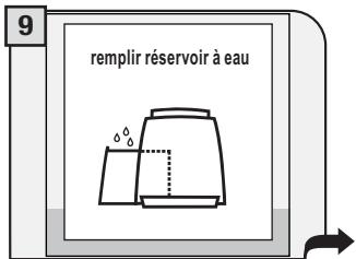SAECO TALEA TOUCH - PENDANT CETTE OPÉRATION, LA PRÉSENCE D'UNE PERSONNE EST NÉCESSAIRE. ATTENTION! NE JAMAIS UTILISER DE VINAIGRE POUR DÉTARTRER LA MACHINE. - 10