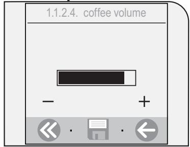 SAECO TALEA TOUCH - In this menu you can select: - 1