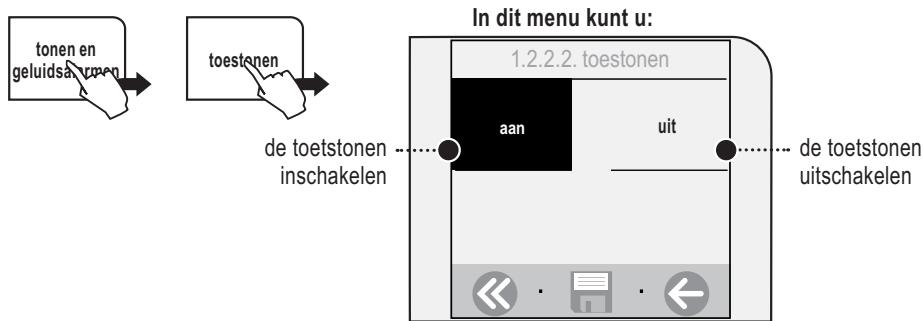SAECO TALEA TOUCH - MENU «TOETSTONEN» - 1