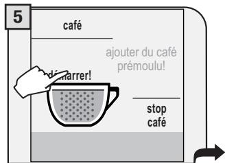 SAECO TALEA TOUCH - VERSER UNE SEULE MESURE DE CAFÉ MOULU À LA FOIS. IL EST IMPOSSIBLE DE DISTRIBUTUER DEUX CAFÉS EN MÉME TEMPS. - 5
