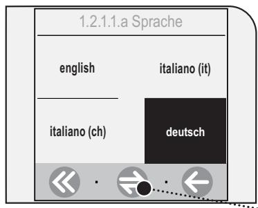 SAECO TALEA TOUCH - MENU «SPRACHE» - 3
