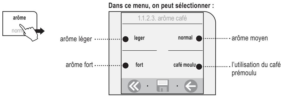 SAECO TALEA TOUCH - RéGLAGE «OPTI-DOSE» POUR LA DISTRIBUTION DU CAFÉ - 1